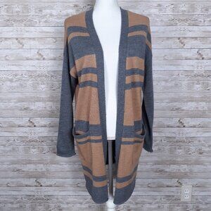 Cynthia Rowley Merino Wool Knit Cardigan M Open Front 173